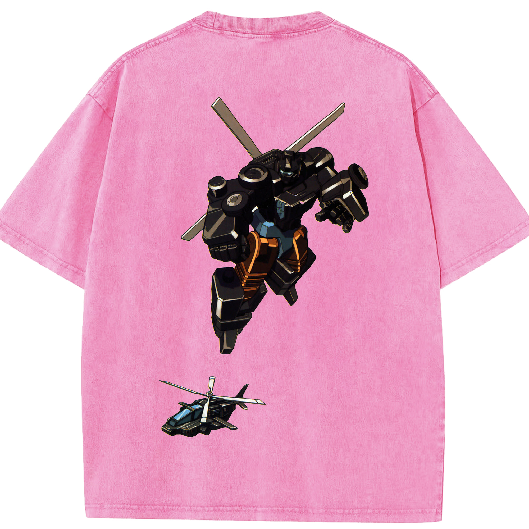 （画像用）  綿100% ヴィンテージ風 半袖Tシャツ（背面プリント）
